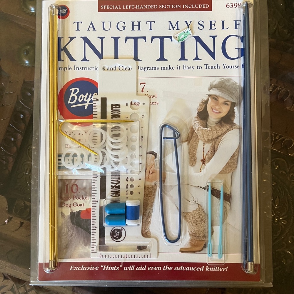 BOYE I Taught Myself to Knit Book & Kit